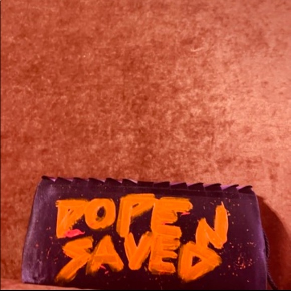 Dope N Saved Custom Faith Purple Clutch - Picture 5 of 6